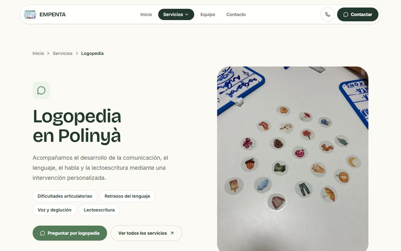 Página de logopedia en cpempenta.com